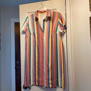 Women's Short Sleeved Shirt Dress, never worn